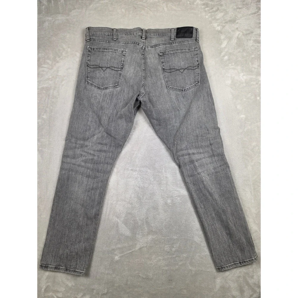Polo Ralph Lauren Jeans Men 40x32 Gray Sullivan Slim Fit Denim Pants Black Label